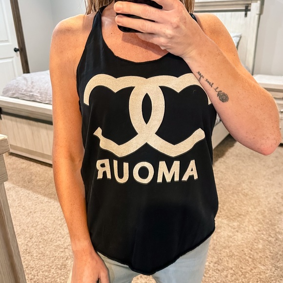 Forever 21 Tops - Forever 21 Black Racerback Tank Top Size Small